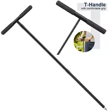 32-48" Metal deep Locator Tool Rod for Probing Soil Compaction Pipe gopher track