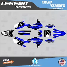 Graphics Kit for Yamaha YZ250FX 2020 2021 2022 2023 Legend Series - Blue