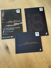 BMW i8 COUPE AND ROADSTER UK SALES BROCHURES 2018 INCLUDING THEIR PRICE LIST