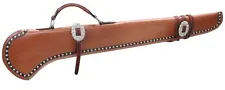 LEATHER RIFLE/SHOTGUN SCABBARD HUNTING STORAGE FOR HORSE//CAR/MOTORCYCLE!