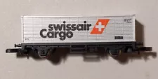 Marklin Z Scale Mini-Club Swiss Air Cargo Container Car LN