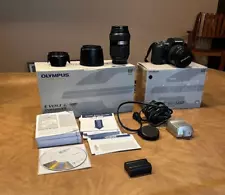 New ListingOLYMPUS E-500 EVOLT 8mp DIGITAL CAMERA BUNDLE w DIGITAL 40-150mm 4.5 14-45mm 5.6