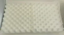 2 Eggcrate White Foam Blocks for Packing Shipping 12.75" x 12" x 4.5" Insolation