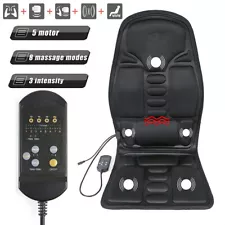 8 Mode Massage Seat Cushion With Heat Full Back Massager Chair For Home Car USA