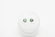 Natural $1000 1ct Green Sapphire Matched Pair Loose Gem LOT