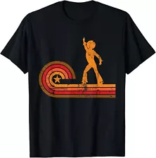 1970_s Retro Style Disco Dancer Silhouette Disco Gift Unisex T-Shirt