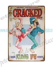 old reproductions for sale 1974 Cracked Magazine cover Kung Fu metal tin sign