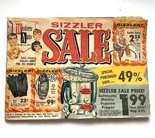 Vintage Western Auto Sales Flyer 1964 Sizzler Sale Advertising