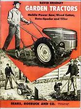 1950s Sears / David Bradley Garden Tractors & Accessories Catalog - reprint