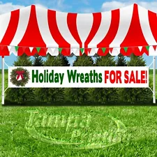 HOLIDAY WREATHS FOR SALE Advertising Vinyl Banner Flag Sign LARGE SIZE CHRISTMAS