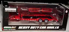 Greenlight 1/64 Heavy Duty Car Hauler Red Trailer Truck Diecast Exclusive