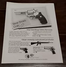 New From Colt: The Colt King Cobra Revolver Dealer Advertisement