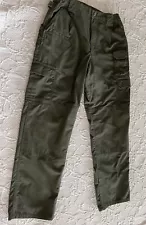 5.11 511 Tactical Series Cargo Pants Rip Stop Green Pockets Mens Size 30x32