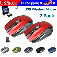 2x Wireless Mouse Mice & USB Receiver For PC Laptop Computer Cheap bulk sales