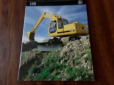 JOHN DEERE SALES ADVERTISING BROCHURE FOR 110 EXCAVATOR