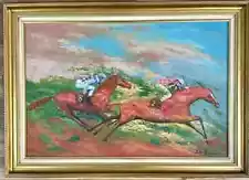 LeRoy Neiman - Original Oil - Signed - "JOCKEY'S"