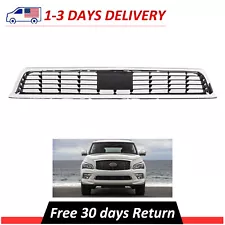 For 2015 2016 2017 Infiniti QX80 5.6L New Front Bumper Grille Chrome 622565ZA0B (For: 2016 INFINITI QX80)