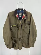 Barbour International Steve McQueen Washington Wax Jacket Size XL