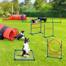 Dog Agility Training Equipment Set Pet Outdoor Obstacle Courses Starter Kit