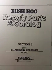 Bush Hog Belly & 3 Point Hitch Mount Mower 2001 Parts Catalog Manual Brush Field