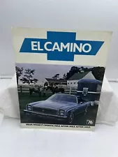 1976 Chevrolet Chevy El Camino truck car dealership brochure