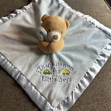 Baby Starters THANK HEAVEN FOR LITTLE BOYS Plush Bear Security Blanket Lovey