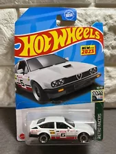 Hot Wheels Retro Racers 10/10 Alfa Romeo GTV6 3.0 185/250 New For 2023 White