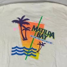 Matilda Bay Wine Cooler T Shirt Size XL Vintage Alcohol FOTL Yellowed 53-EA51