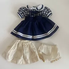 Vintage Untagged Sailor dress Slip Skirt And Panties For 14” Toni Doll