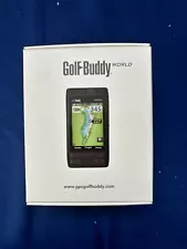 Golf Buddy World GOLF GPS Rangefinder Tested & Works W/ Holster & Charging Cable