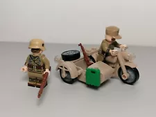 WW2 German Afrika K Minifigure With Side-car