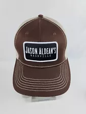 Jason Aldean's Nashville Brown Trucker Hat Snapback Adult Perfect condition