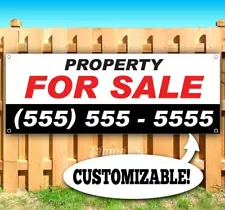 PROPERTY FOR SALE CUSTOMIZE Advertising Vinyl Banner Flag Sign Many Sizes USA