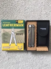 SUPER RARE THE ORIGINAL LEATHERMAN WAVE TOOL NEVER USED circa 1999 FULL SET