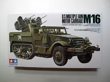 1/35th scale M16 "Quad Fifty" GMC halftrack. Tamiya #35081