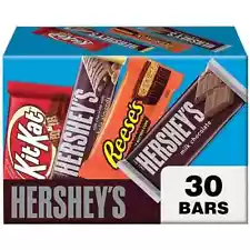 HERSHEY'S Assorted Milk Chocolate Candy Bar Variety Pack, 30 pk.