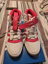 Men's Size 11 Adidas Originals Forum Mid Vivid Red/White High top