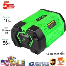 For EGO Genuine 56V 10Ah Battery Lithium-Ion 56 Volt 10.0Ah Power + BA5600T