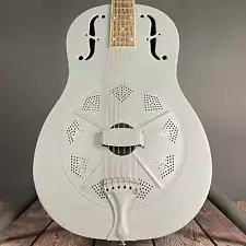 Gold Tone GRS: Paul Beard Metal Body Resonator Guitar- Gray