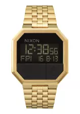 New Nixon Re-Run A158 Men's Digital Watch, All Gold, 38.5mm/13-18mm