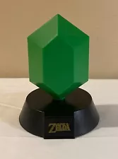 Nintendo Legend of Zelda Decor - 3.5" Mini Lamp - Green Rupee Light