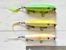 3 Eel Punt Small Metal Lip Swimmers - Surf Fishing Lures