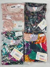 4 LuLaRoe Carly High Low Summer Casual Short Sleeve Dress Size XS 6