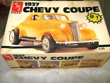 1937 Chevy Coupe 1:25 model kit, NOS, #6579, original, bagged parts & complete