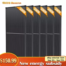 300W-1800W Watt Monocrystalline Solar Panel 12V RV Camping Home Off-Grid