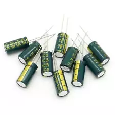 10pcs 1000uF 35V Radial Electrolytic Capacitors Low ESR Lot