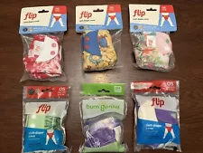 BumGenius Flip Cloth Diaper Cover & Wet Bag Lot