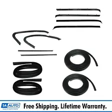 Door Weatherstrip Rubber Seal Kit 12 Pc Set for 73-80 Chevy GMC Pickup Truck