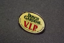 Busch Gardens Tampa Bay Florida VIP Pass Member Lapel Pin Travel Souvenir