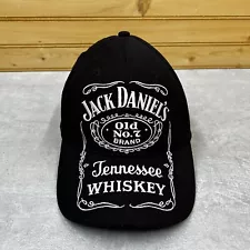 JACK DANIELS Old No 7 Hat Ball Cap Flex FITTED OSFM Black Tennessee Whiskey